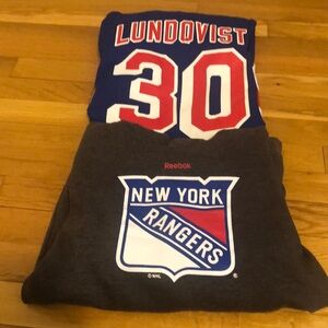 Reebok New York Rangers Sweatshirt and Jersey